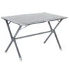 TRIGANO Table à Clayettes Aluminium 115 Cm