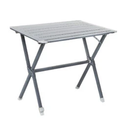 TRIGANO Table à Clayettes Aluminium 80 Cm